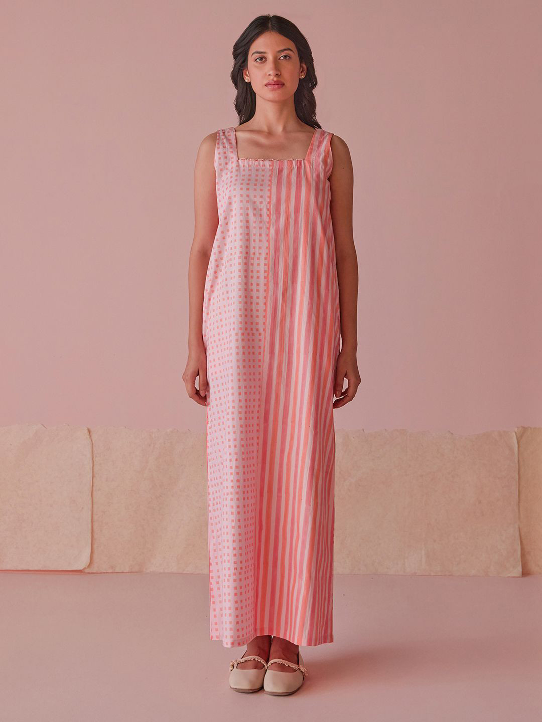 The Yellow Bow Women Whimsy Cotton Modal Maxi Dress