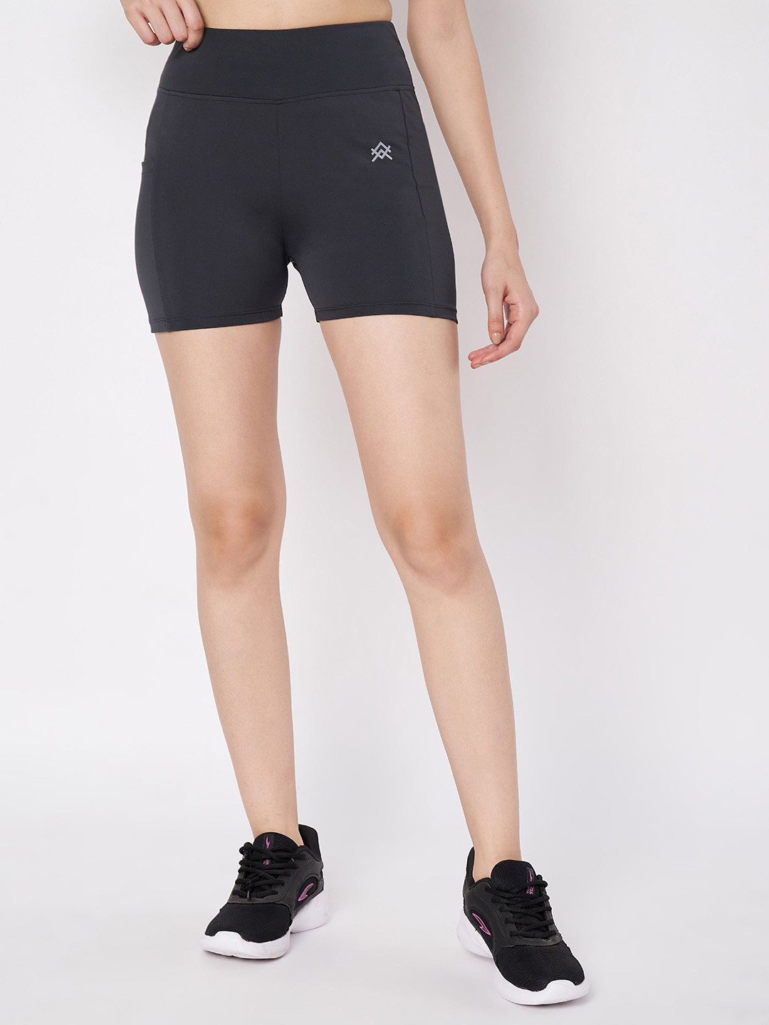 AVA TROIS Women Slim Fit High-Rise Training or Gym Sports Shorts