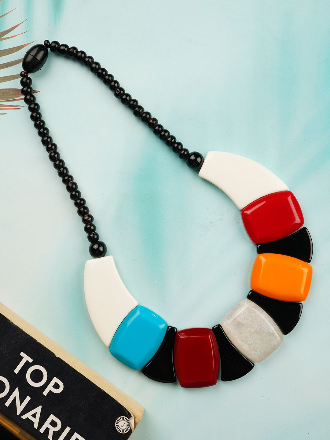 Bamboo Tree Jewels Artificial Resin Beaded Necklace