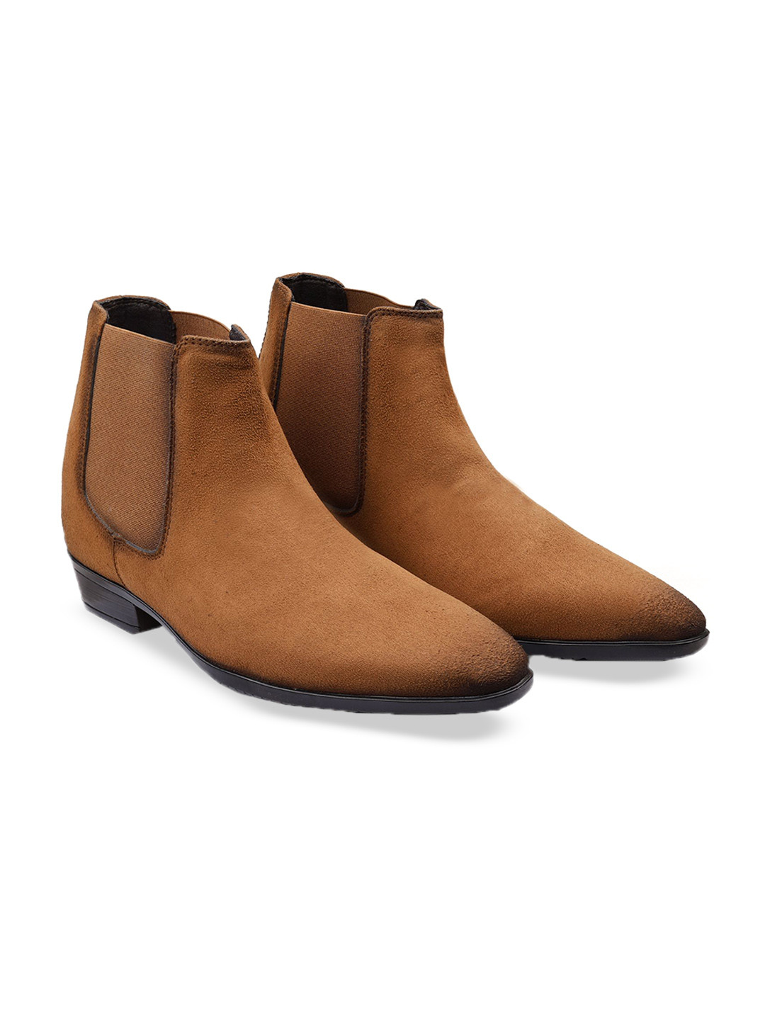 Bxxy Men 9 Cm Hidden Height Increasing Casual Block-Heel Chelsea Boot
