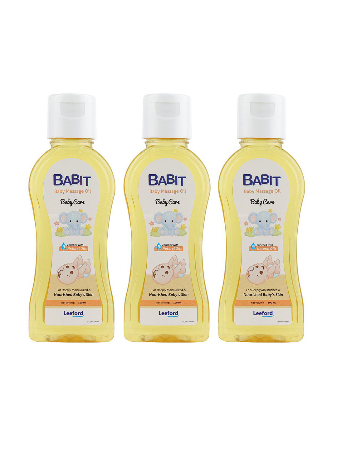Babit Set Of 3 Baby Massage Oil- 100 ml Each