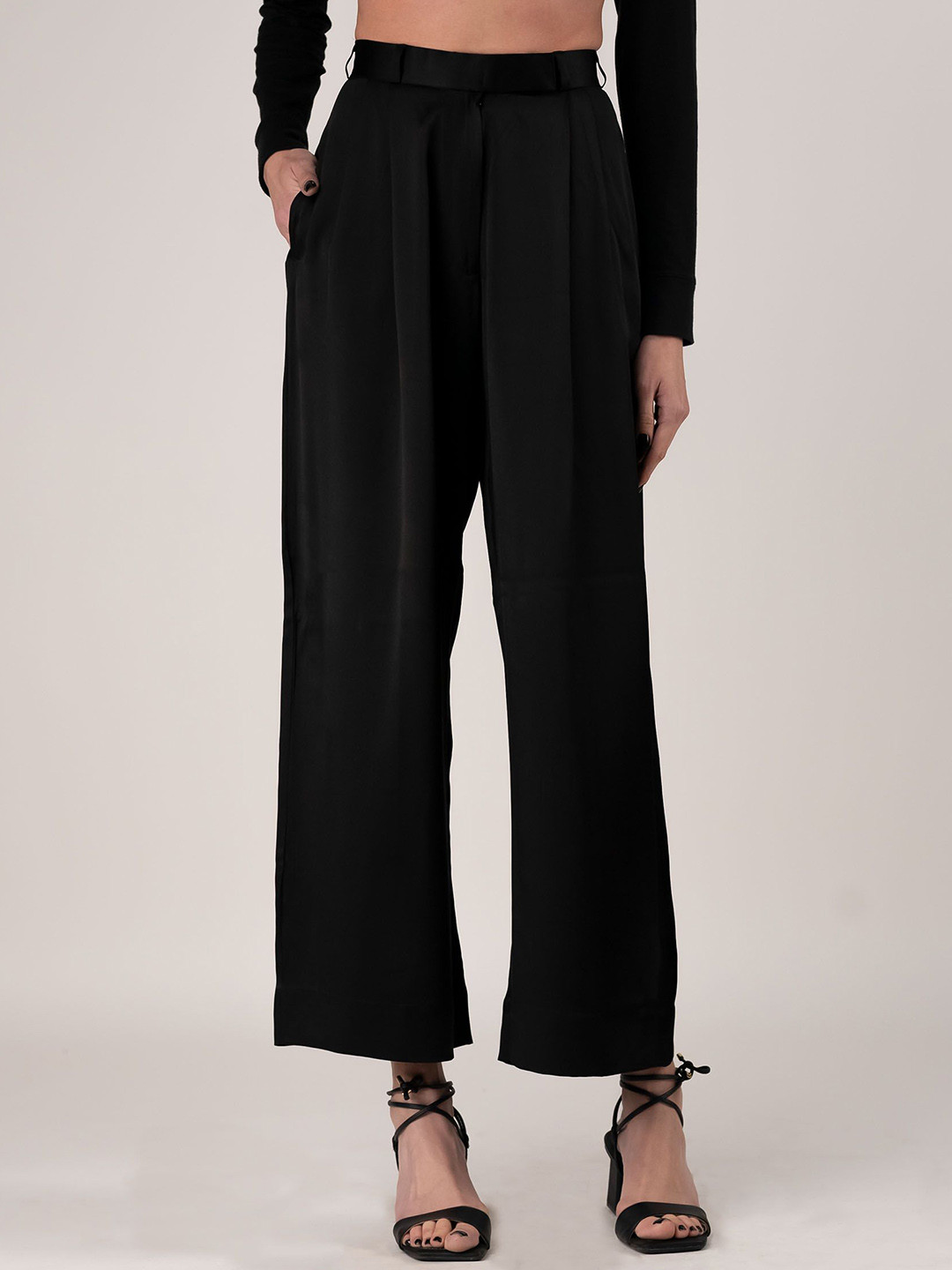 ROOH by SHIVANI Women High Rise Relexed Fit Formal Trouser
