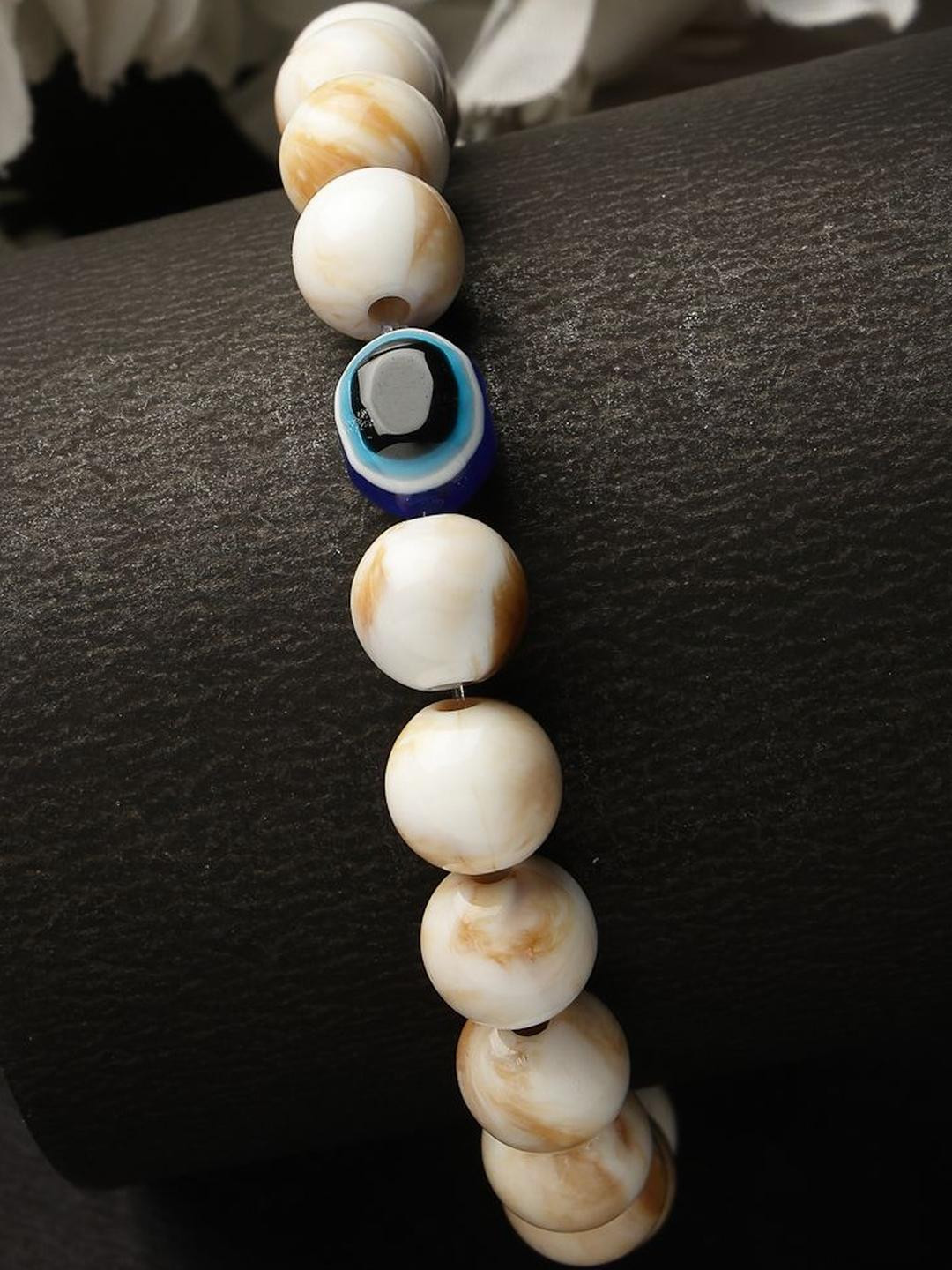 Roadster Unisex Marble Evil Eye Adjustable Bracelet