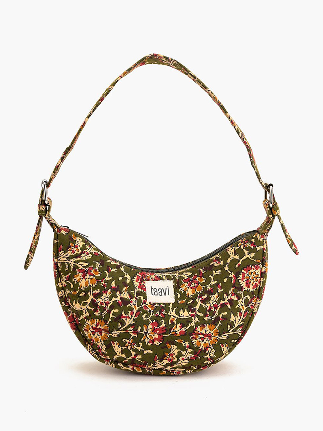 Taavi Floral Printed Cotton Hobo Bag