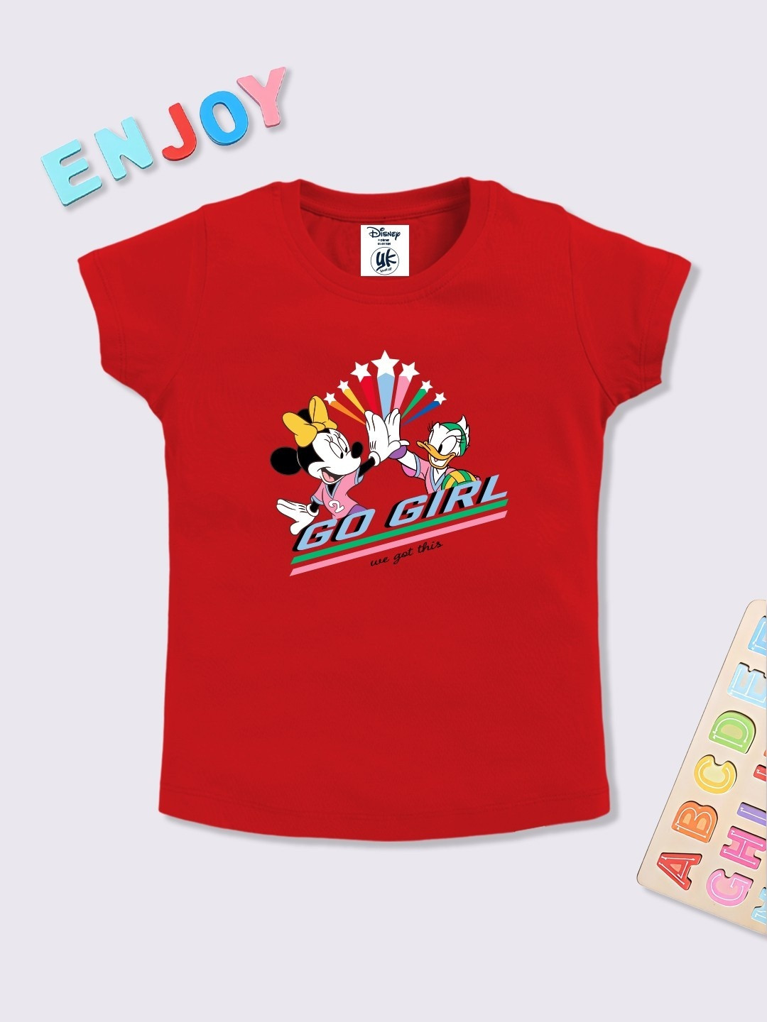 YK Disney Girls Minnie & Daisy Printed T-shirt