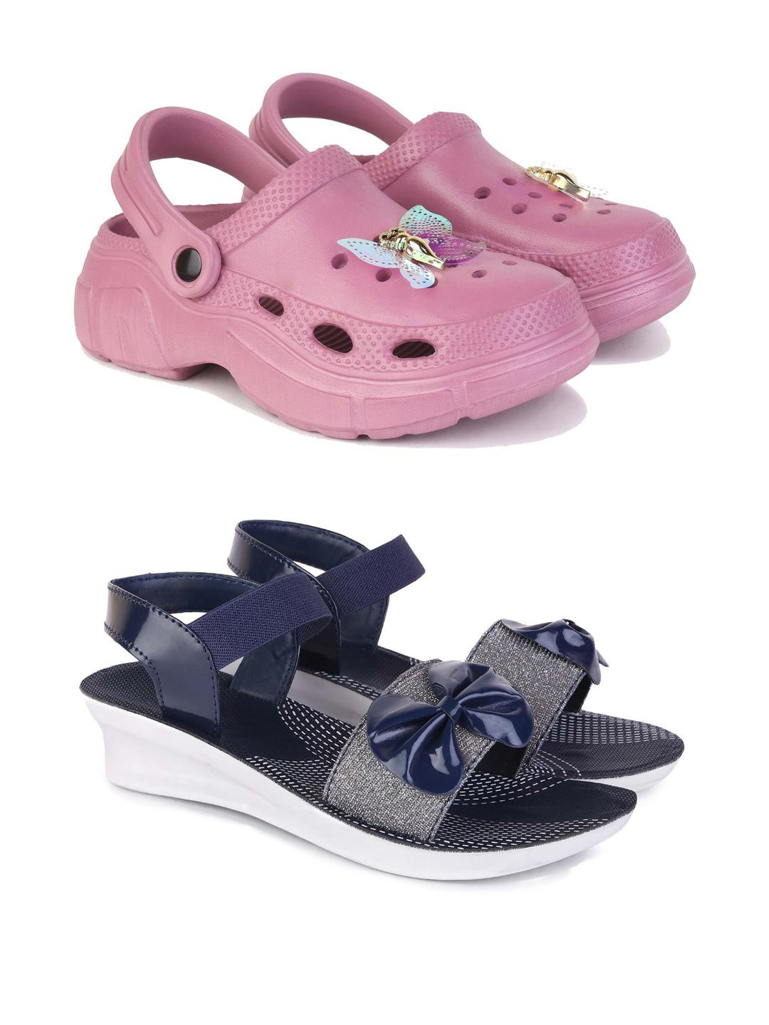 DRACKFOOT Women Pack Of 2 Mesh Sandals