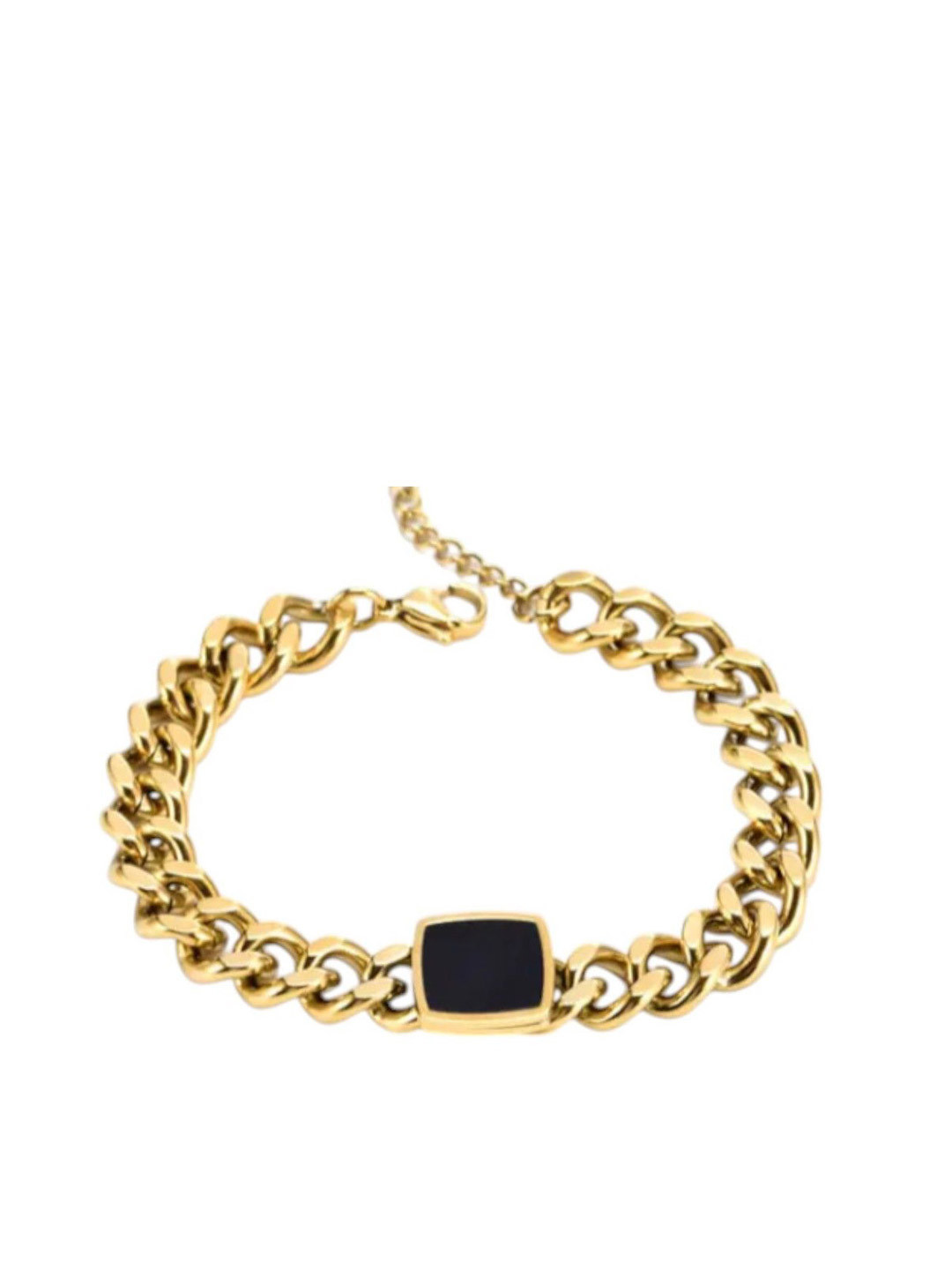 Lavish Giftz Elegant Noir Cuban Chain Bracelet