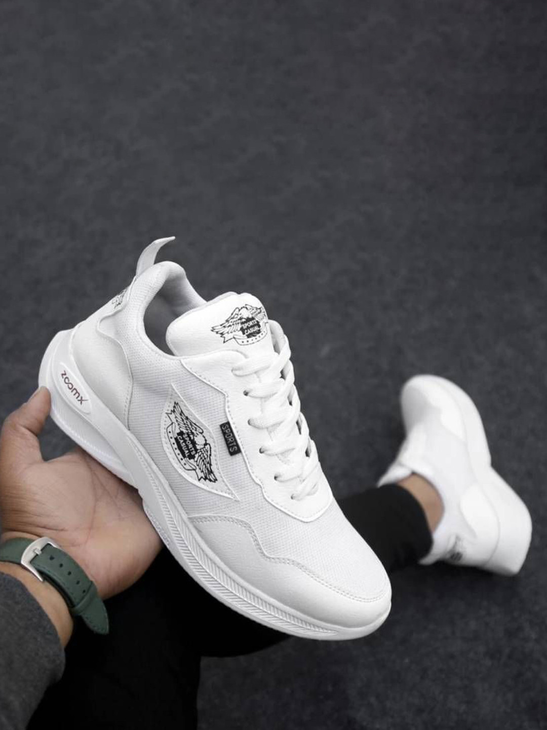 GOOD MINAR Men Solid Round Toe Regular Sneakers