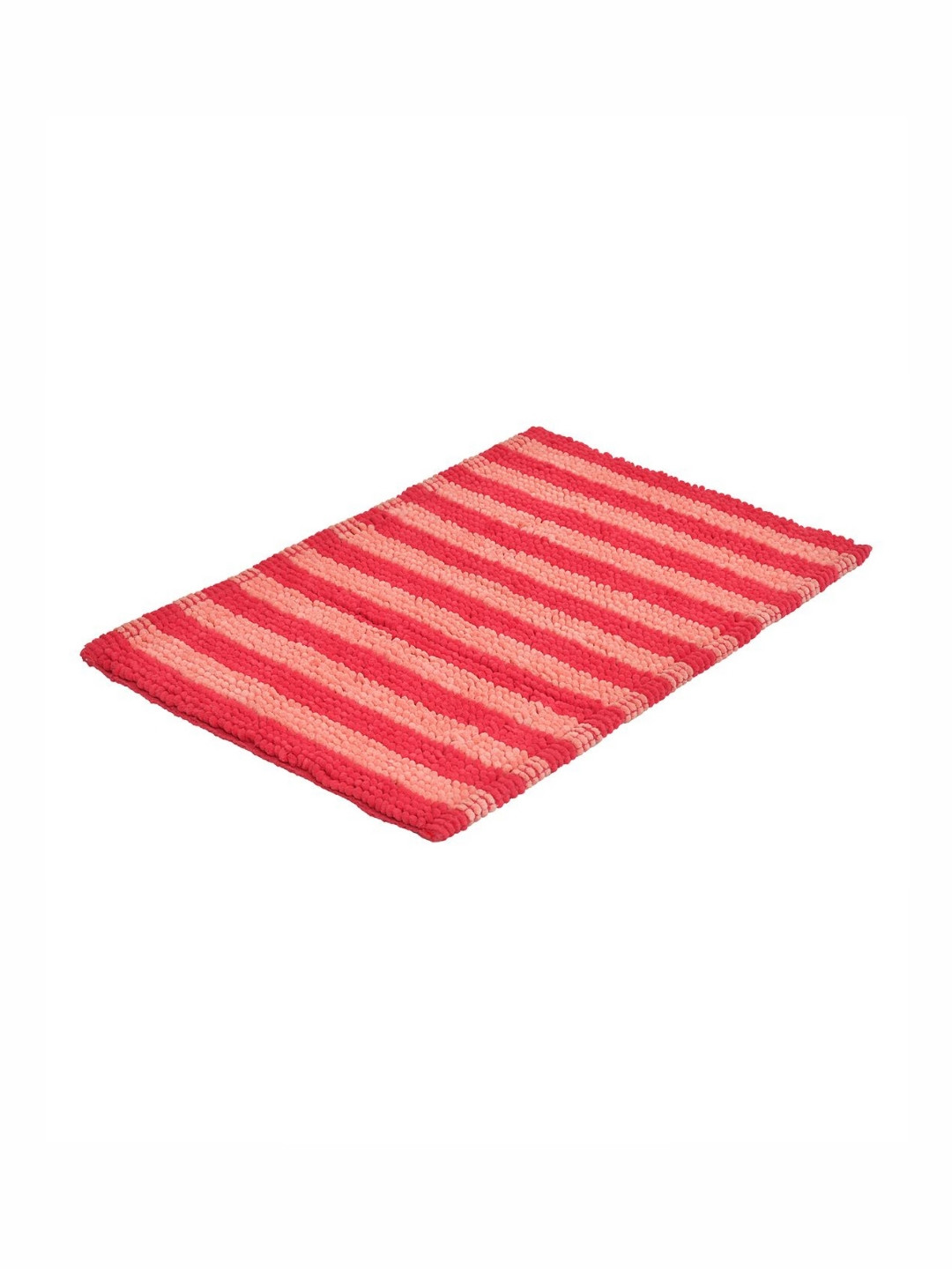 STELLAR HOME Maimi Peach-Coloured & Pink Textured 1500 GSM BathRugs
