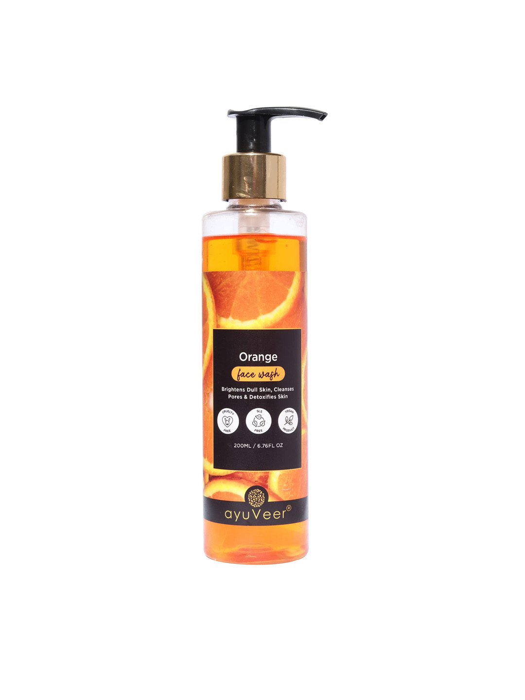 AYUVEER Orange Face Wash For Brightening - 200 ml