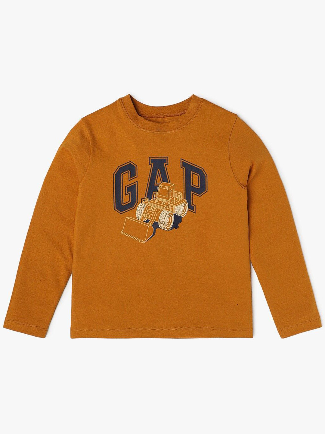 GAP Boys Graphic Arch Logo Printed Relaxed-Fit Pullover Cotton T-Shirt