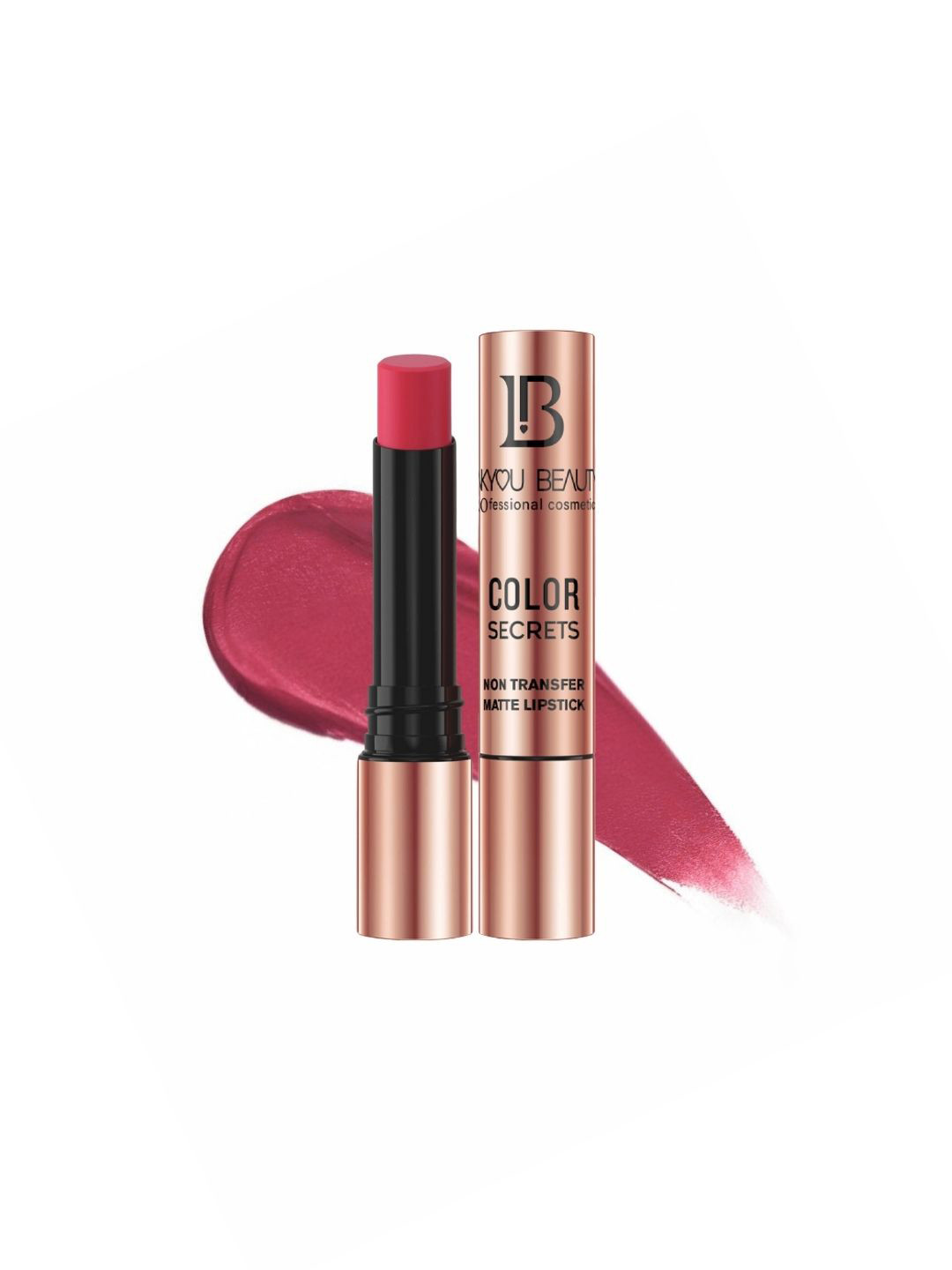 LAKYOU BEAUTY Color Secrets Non Transfer Matte Lipstick - 4 g - Cranberry B03