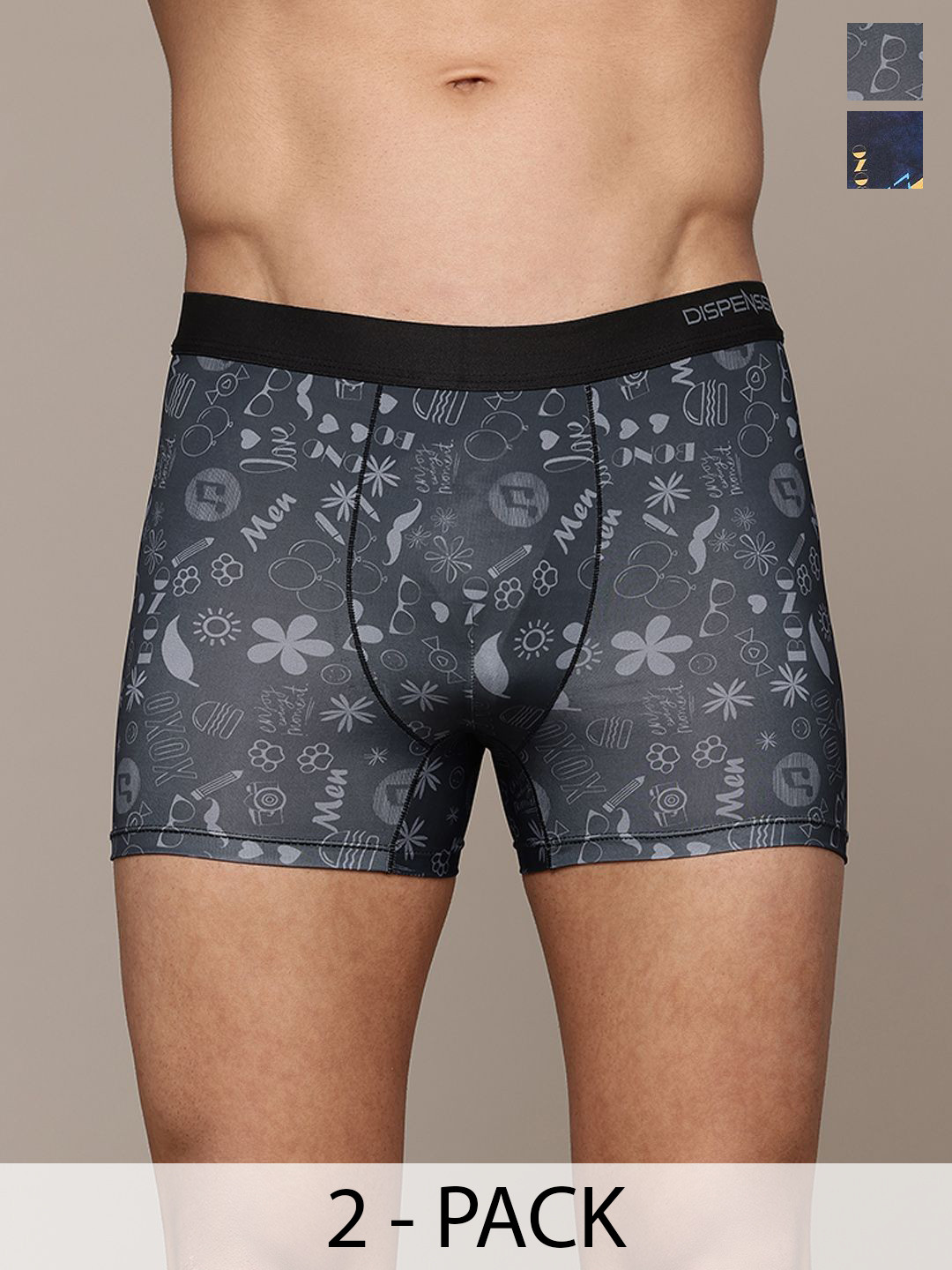 DISPENSER Men Pack Of 2 Printed Trunks PACK 2-MAS-C5-C8-S