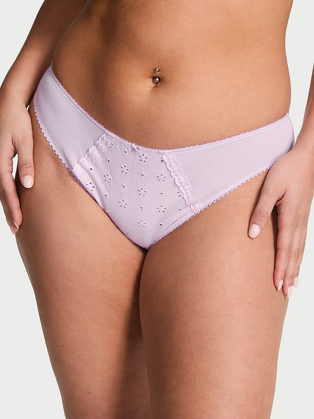 Victoria's Secret Self-Designed Pure Cotton Eyelet Bikini Basic Briefs 1126560614EV