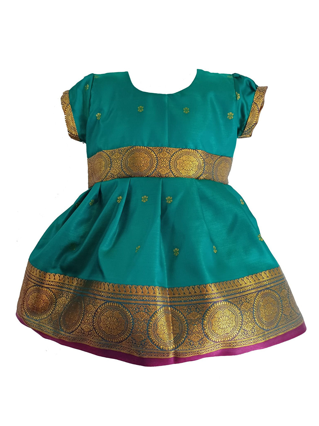 Mom and Me Girls Embellished Solid A-Line Knee Length Dresses