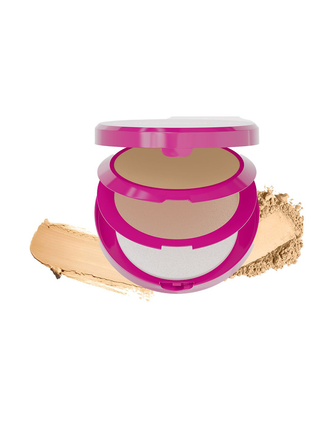 Coloressence Twinglow 2 In 1 Cake Foundation & Compact Powder & Application Puff - 20 g