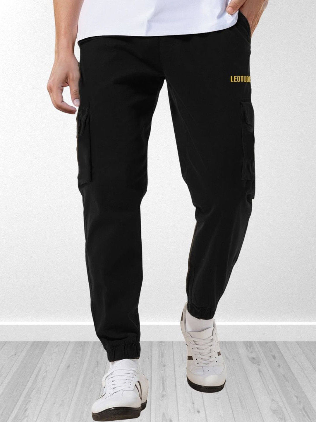 Leotude Men Relaxed-Fit Mid-Rise Jogger