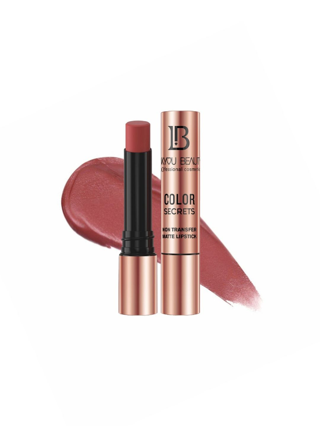 LAKYOU BEAUTY Color Secrets Non Transfer Matte Lipstick - 4 g - Nudit B14