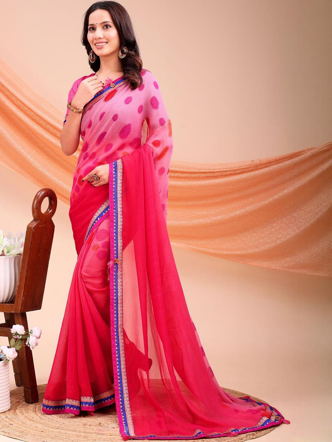 KALINI Poly Georgette Digittal Print Saree