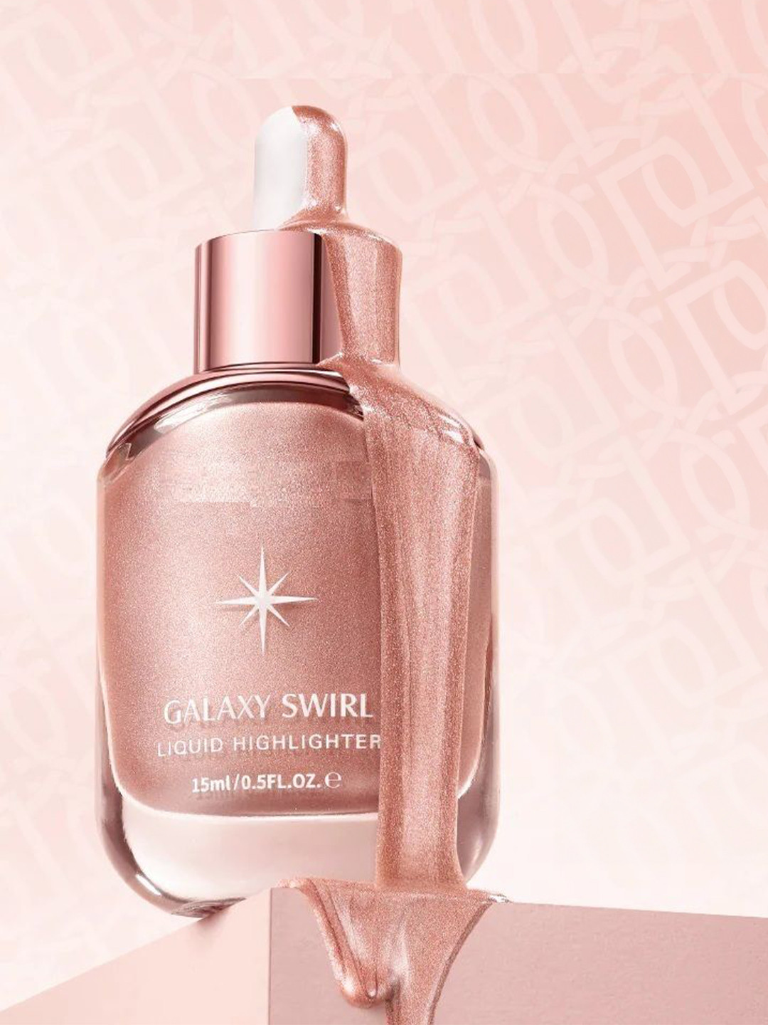 CEMA Galaxy Swirl Liquid Highlighter- 15 ml- Rose 03