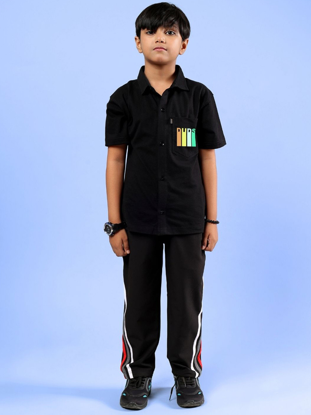 WEARDUDS Kids Forever Gamer Printed Pure Cotton Shirt With Trouser