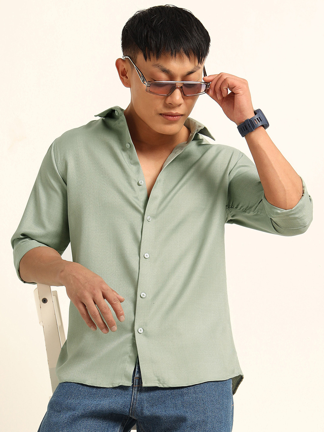 Bushirt Classic Long Sleeves Casual Shirt