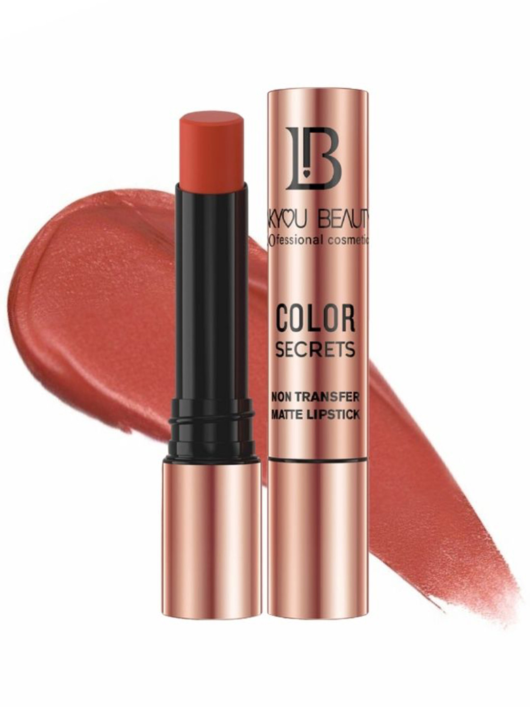 LAKYOU BEAUTY Color Secrets Non-Transfer Long Lasting Matte Lipstick - Rouge - B08