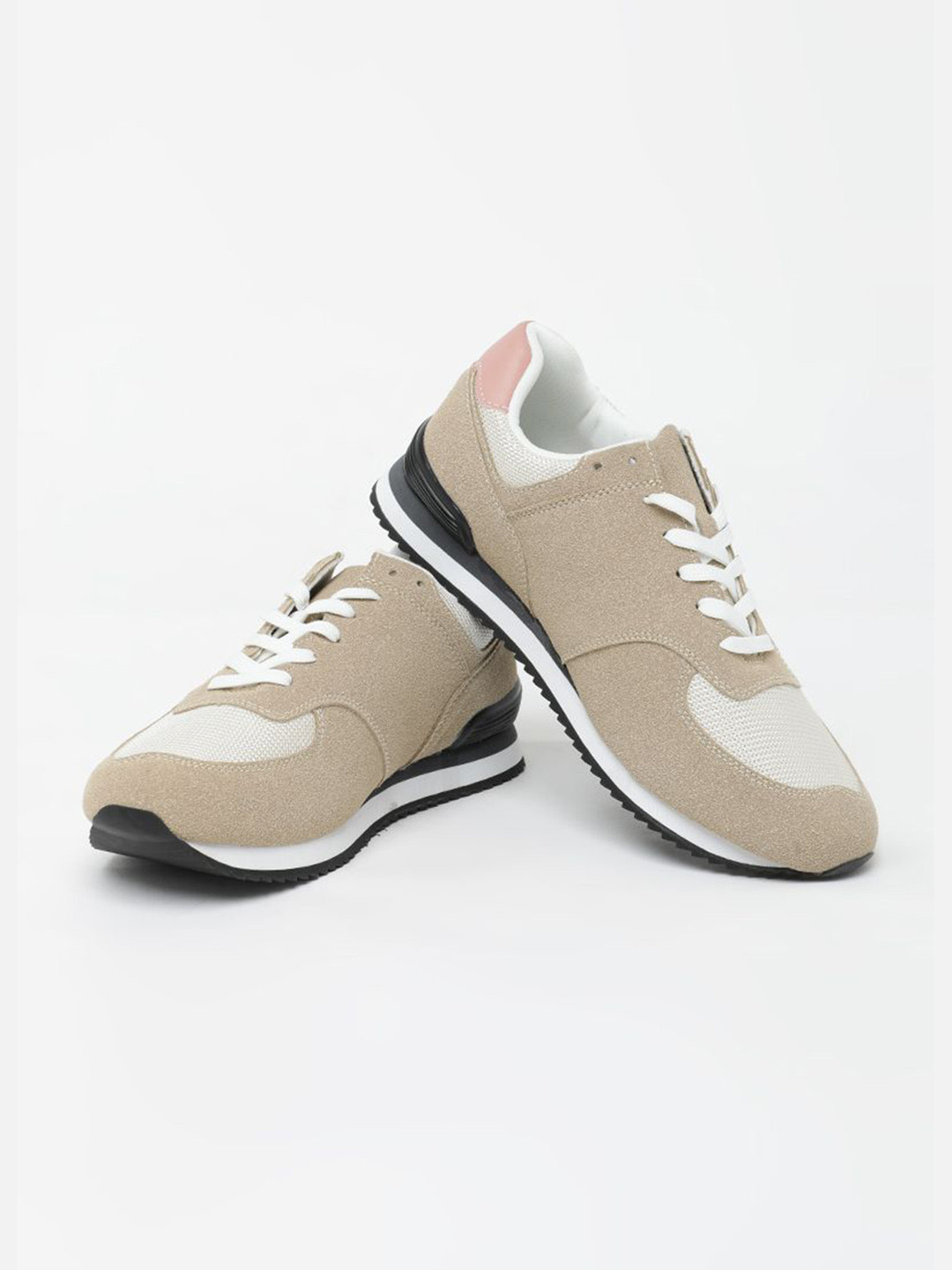 Snitch Men Beige Suede Casual Sneakers