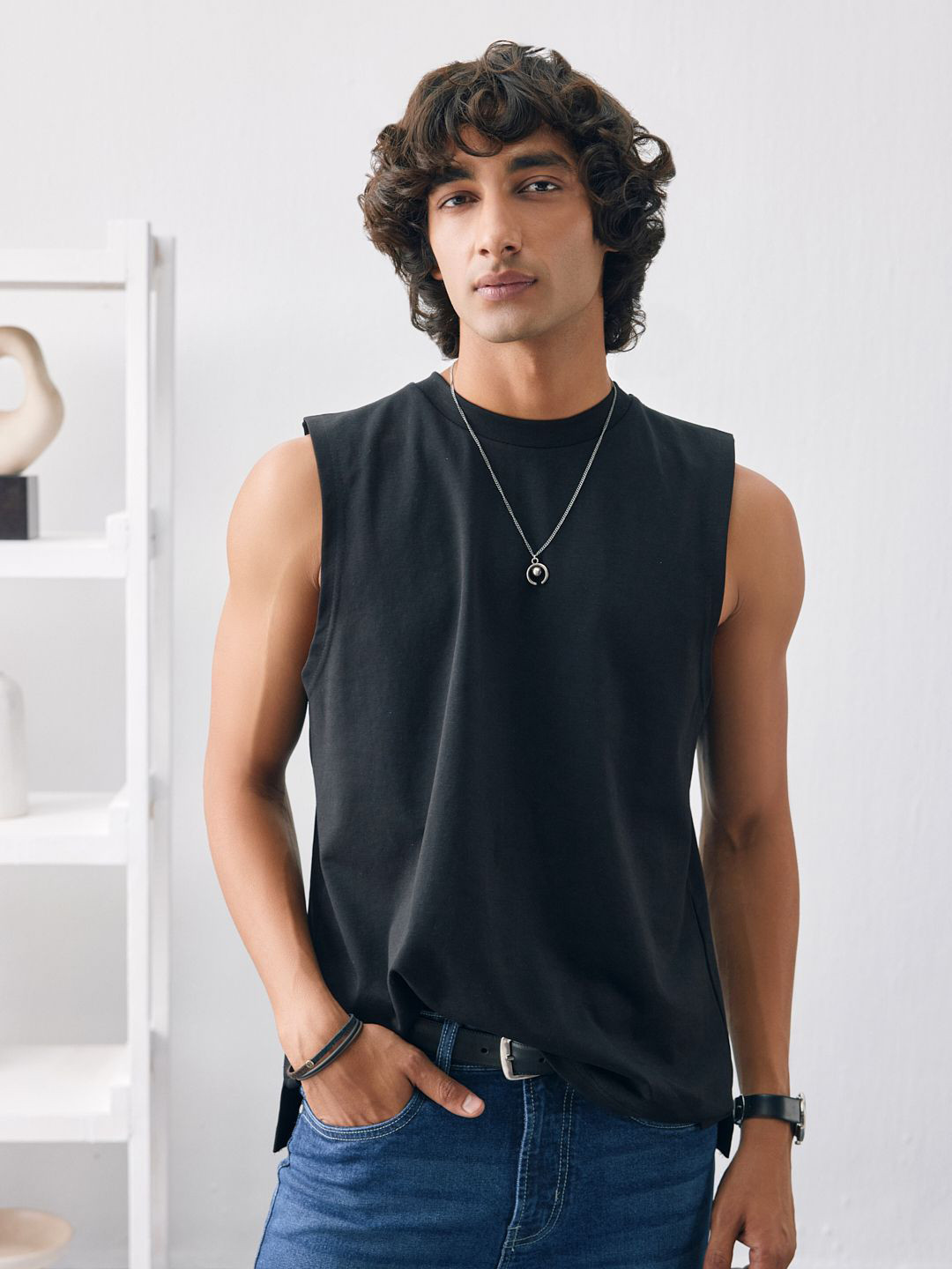 UNSTD Men Sleevless Cotton Tank T-Shirt