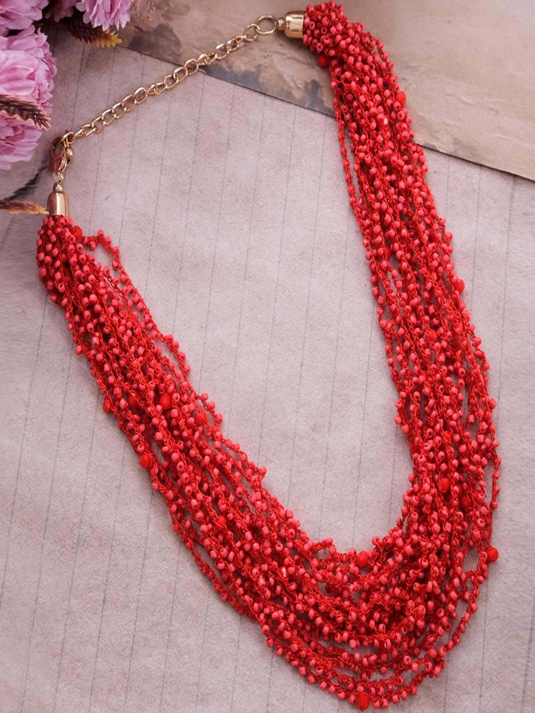 Vientiq Gold-Plated Hot Beaded layered Necklace