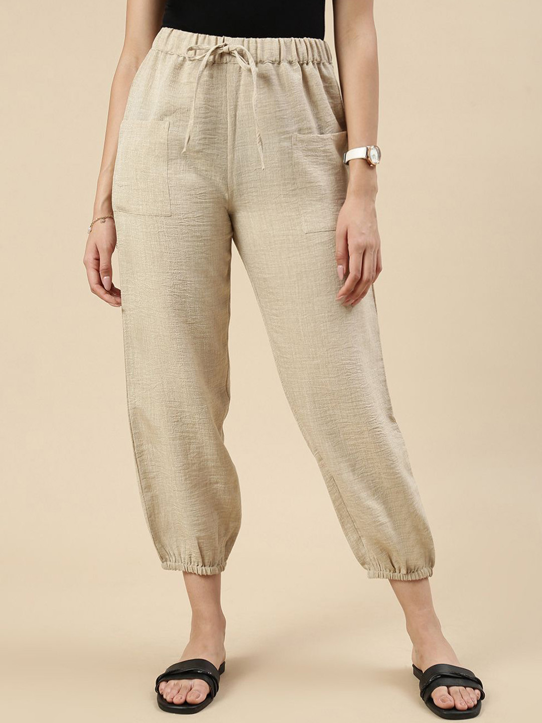 De Moza Women Relaxed Fit Joggers Trousers