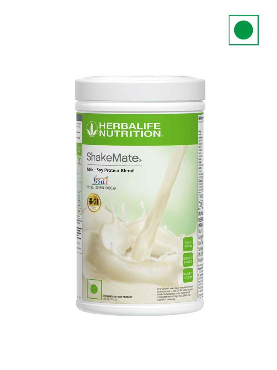 HERBALIFE NUTRITION ShakeMate Milk Soy Protein Blend Nutritional Shake Mix - 500 g