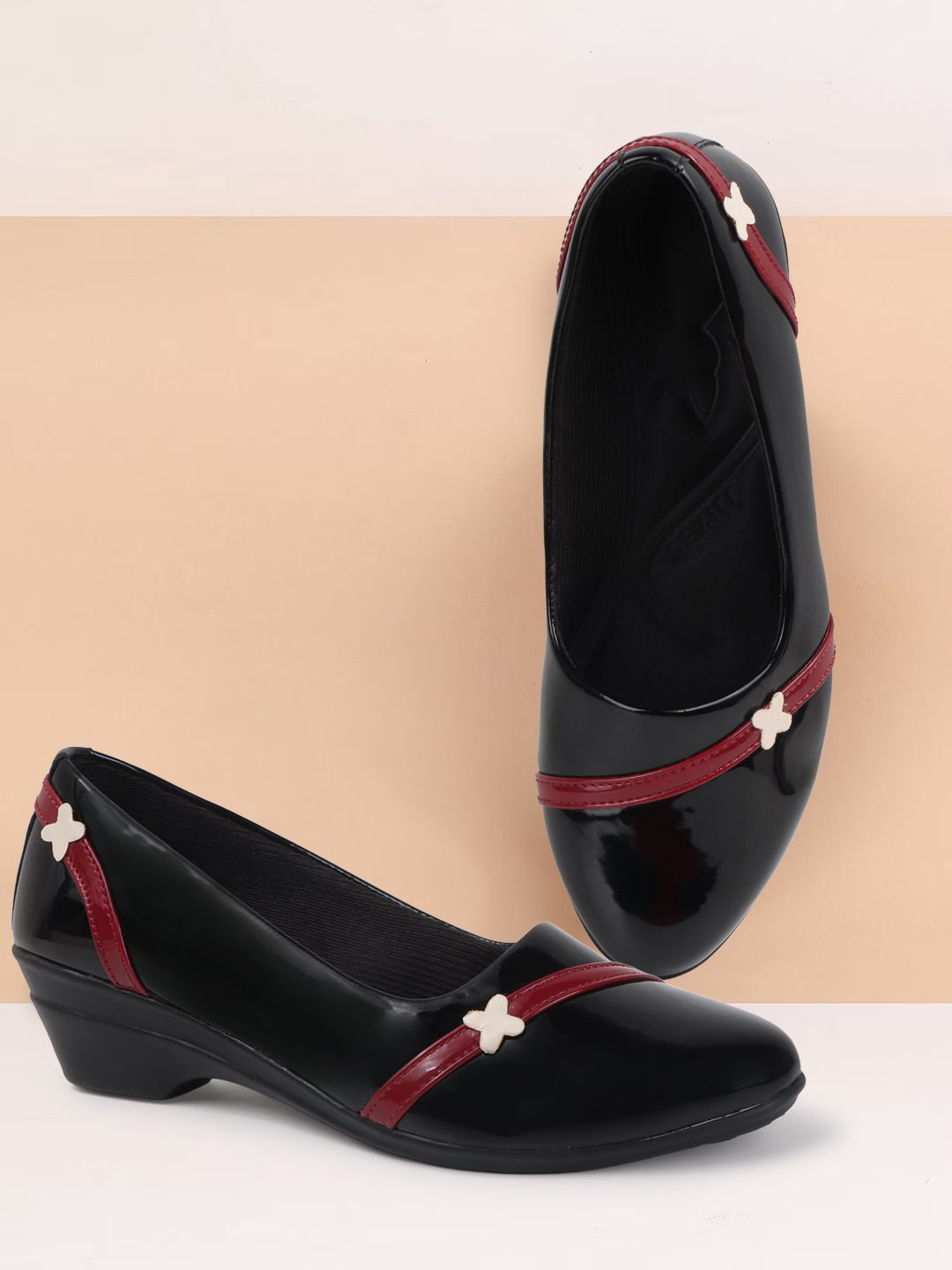 Denill Women Comfortable Stylish Round-Toe Ballerinas