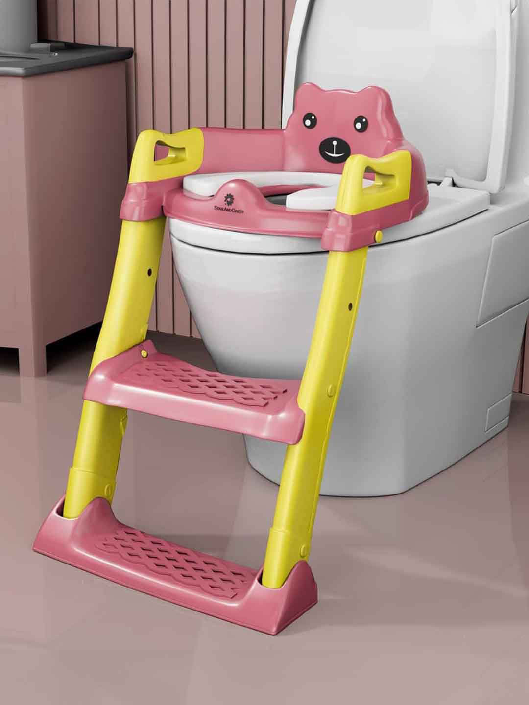 StarAndDaisy Kids Adjustable Height Potty Set- Pink