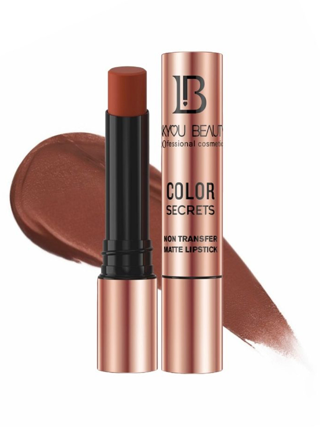 LAKYOU BEAUTY Color Secrets Non Transfer Matte Lipstick - 4 g - Coffee B11