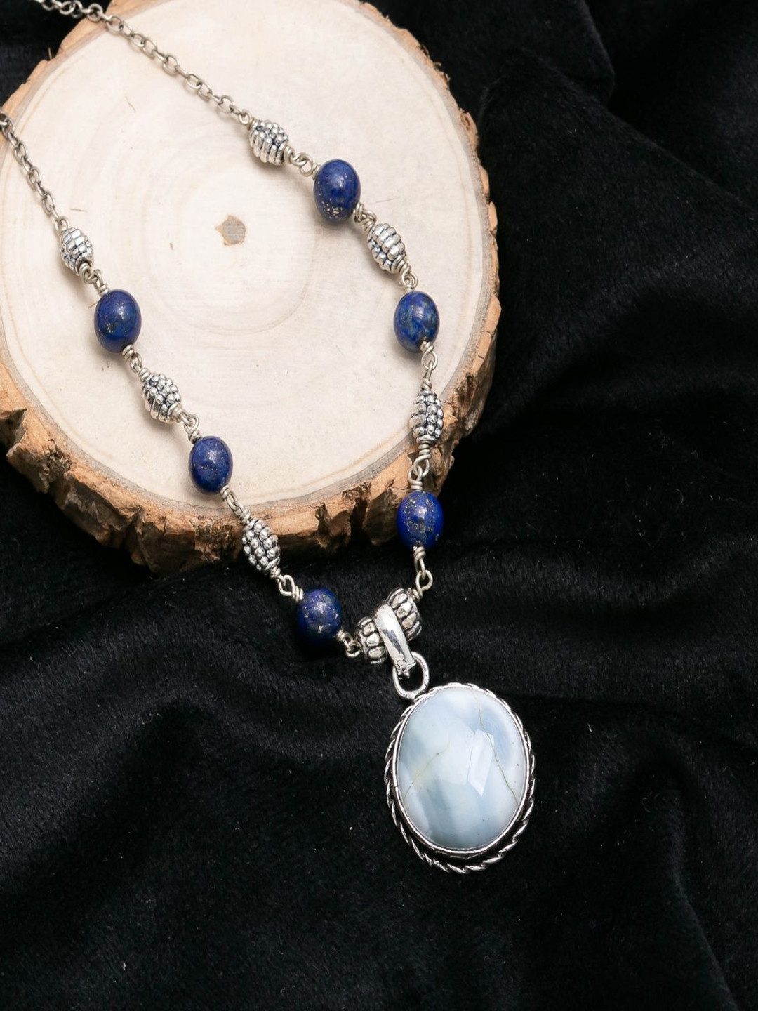 Shrim jewels Brass Brass-Plated Oxidised Necklace