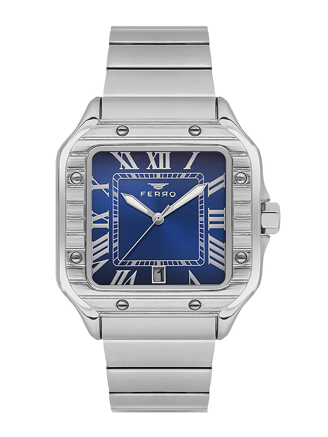 Ferro Grande Men Stainless Steel Bracelet Style Straps Analogue Watch F11448A-A3