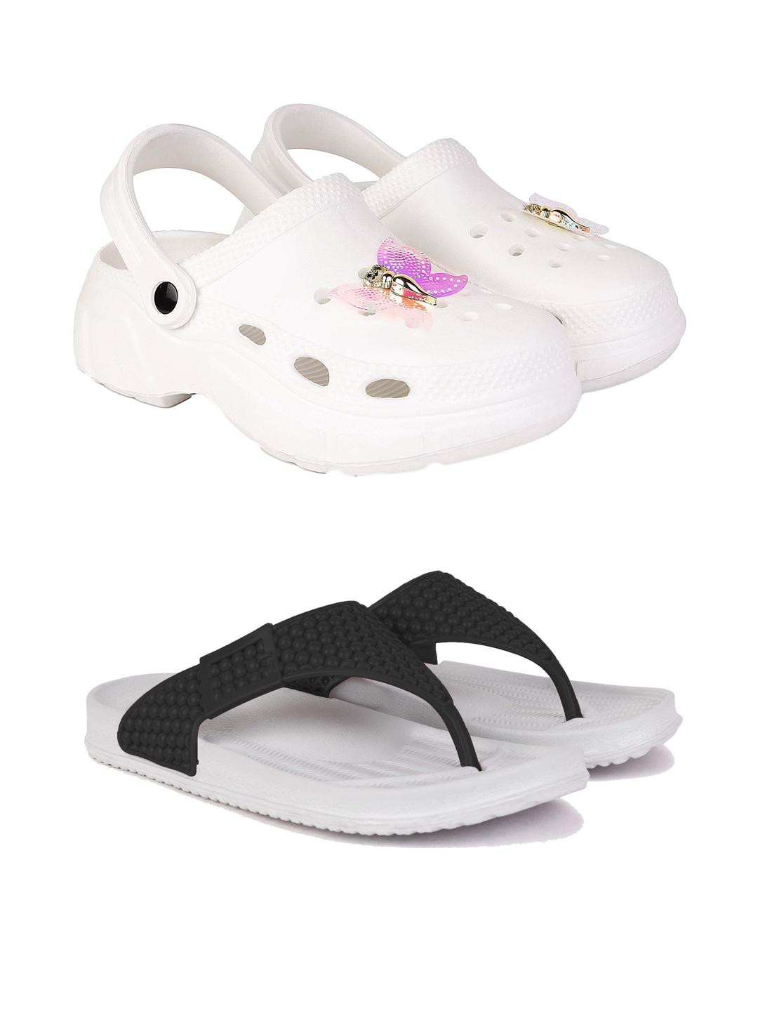 DRACKFOOT Women Self Design Clogs and Sandals