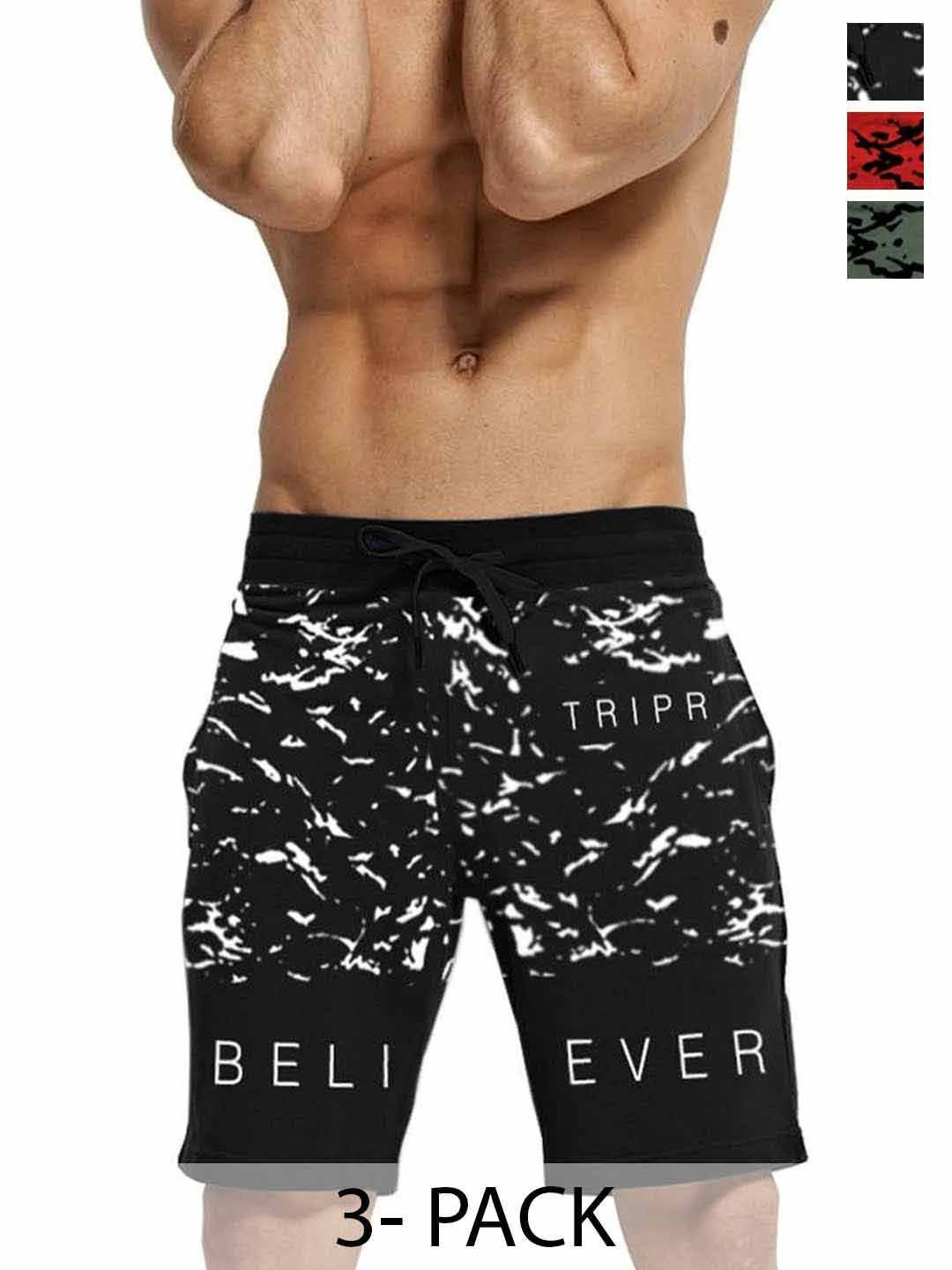 TRIPR Men Regular Fit Cotton Shorts