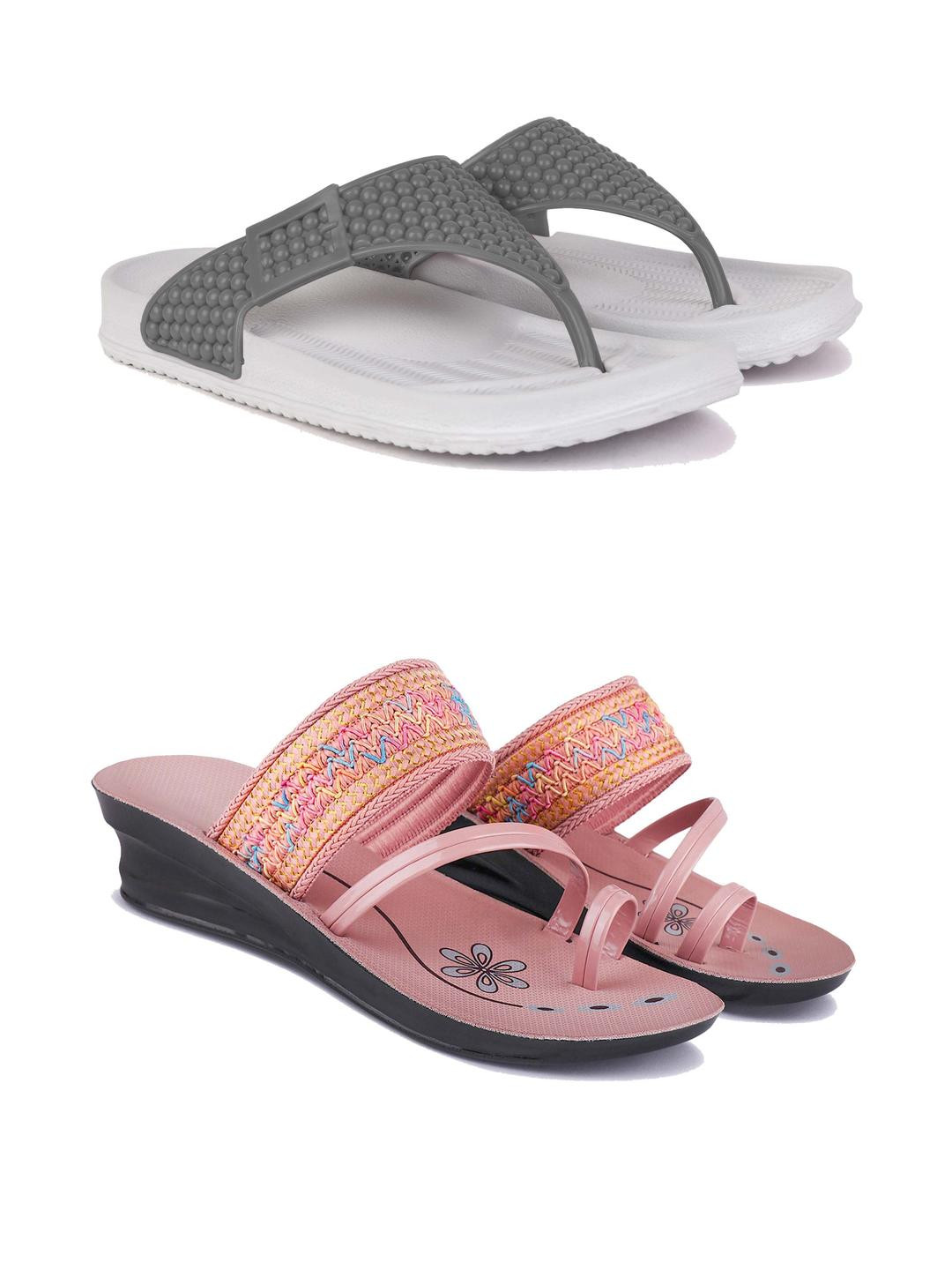DRACKFOOT Women Thong Flip-Flops Sandals