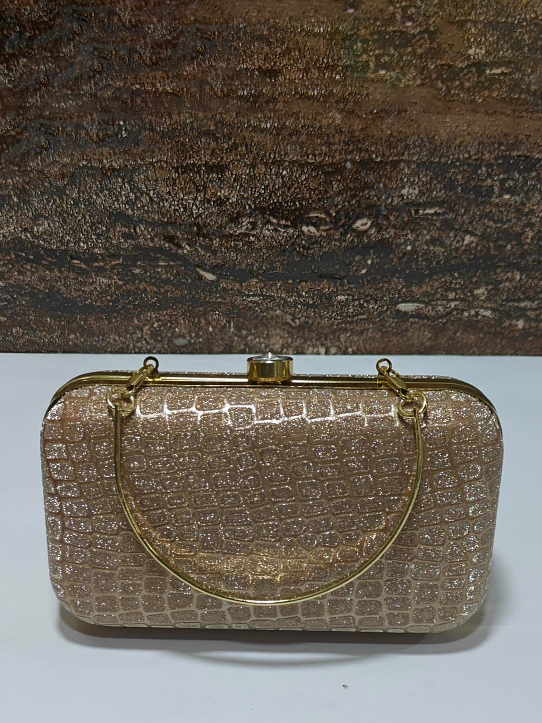 SPADEACES Embellished Elegent Sparkling Foldover Clutch