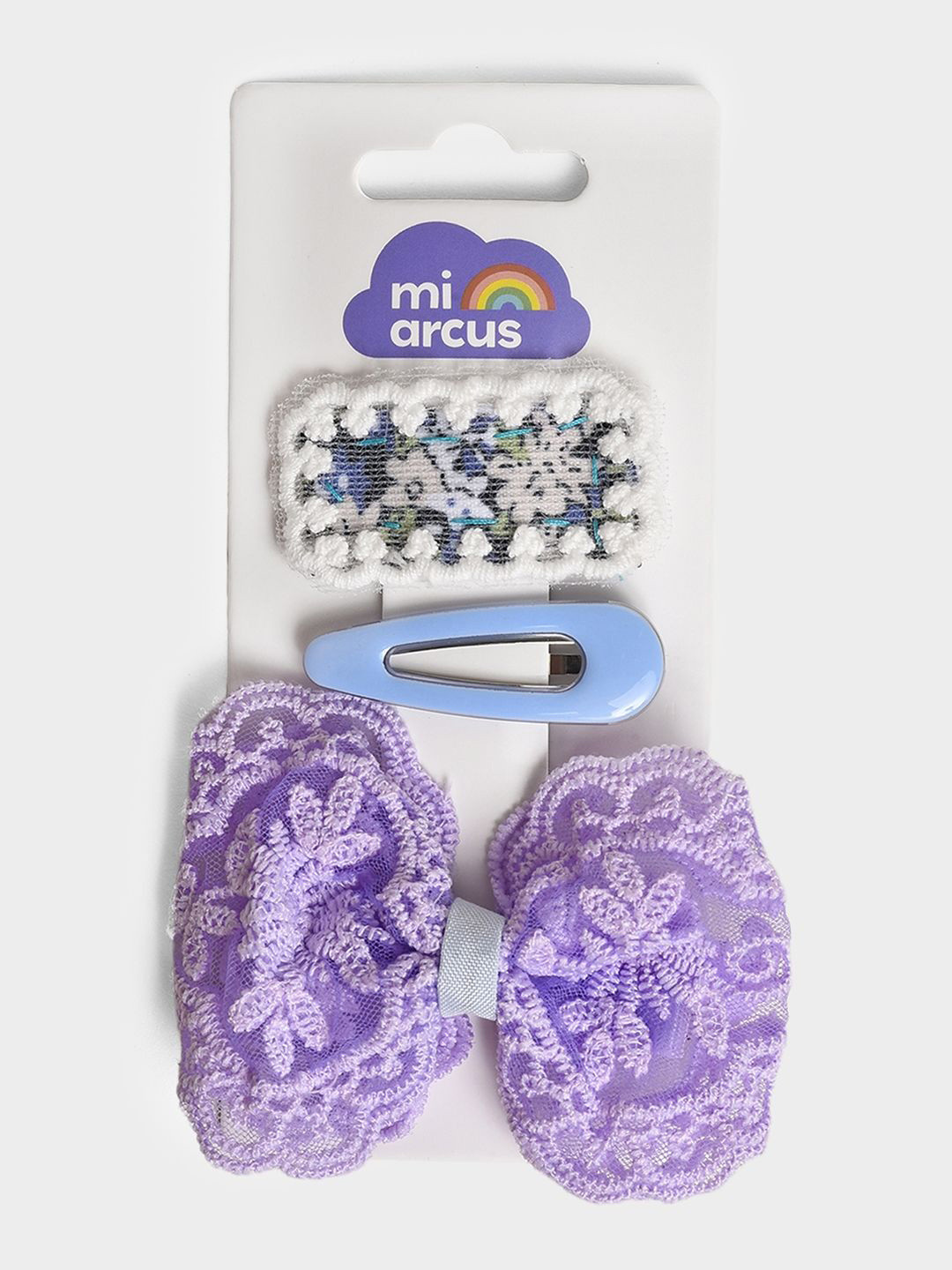 MiArcus Girl Set of 3 Tic-Tac Pins Hair Ties Hair Accessories