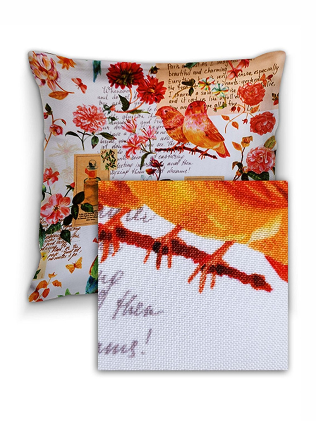 Organifly Living Products Multicoloured Set of 4 Ethnic Motifs Square Cushion Covers