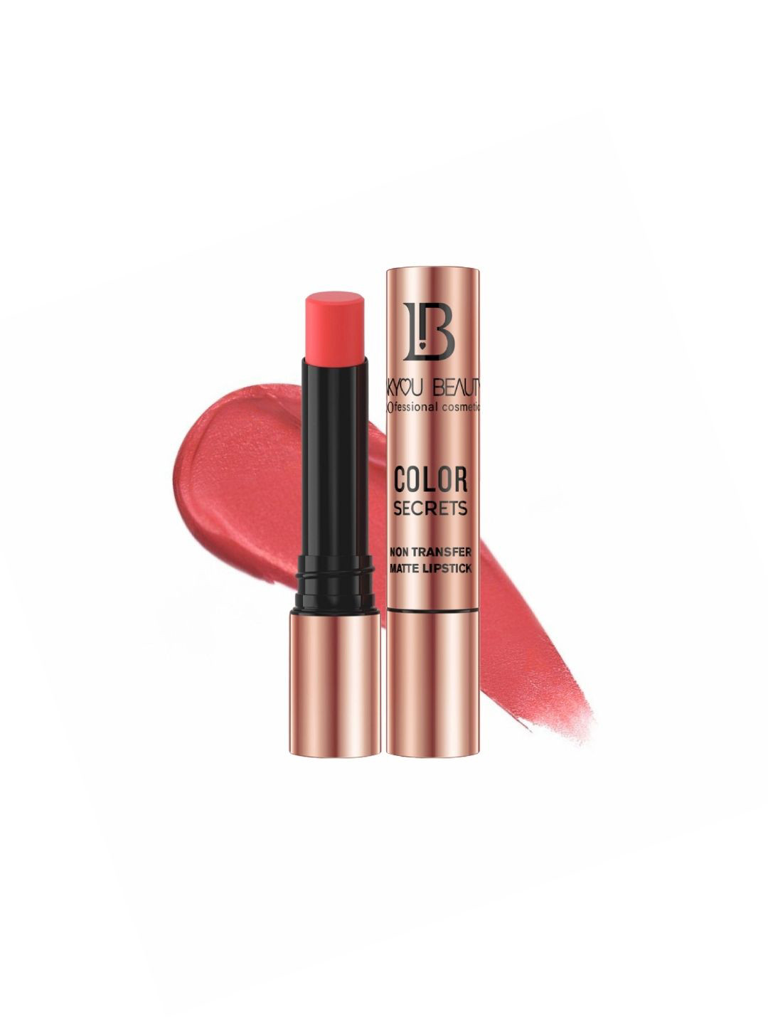 LAKYOU BEAUTY Color Secrets Non-Transfer Long Lasting Matte Lipstick - Baby Pink - B05