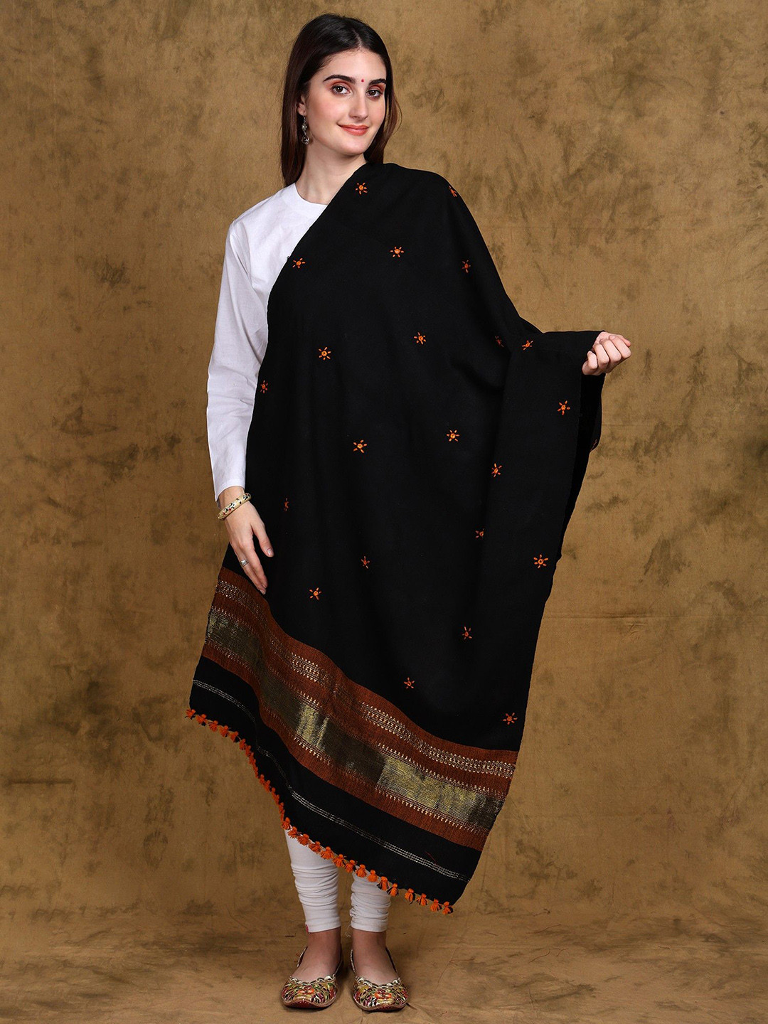 Exotic India Embroidered Shawl
