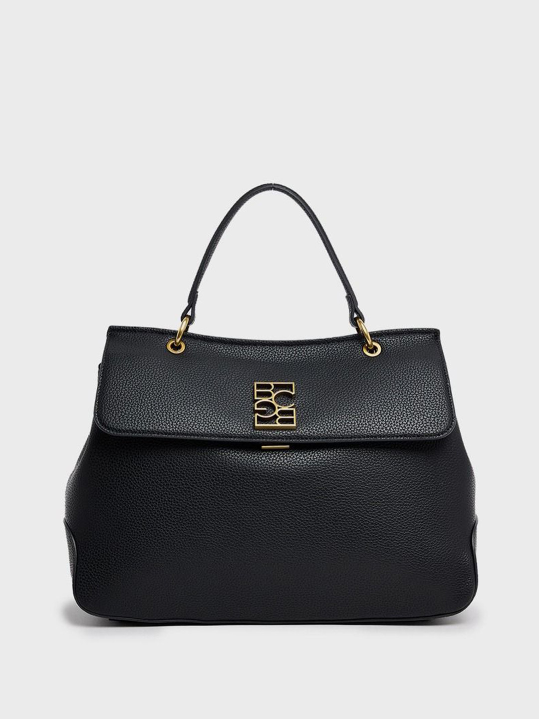 BCBG PU Oversized Half Moon Satchel