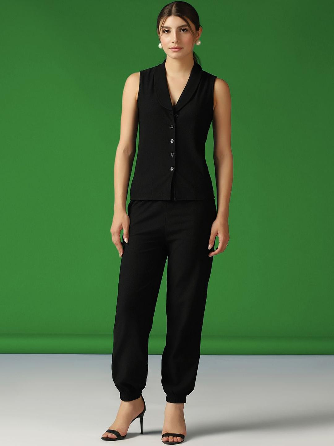 Moda Rapido Women Black Tops
