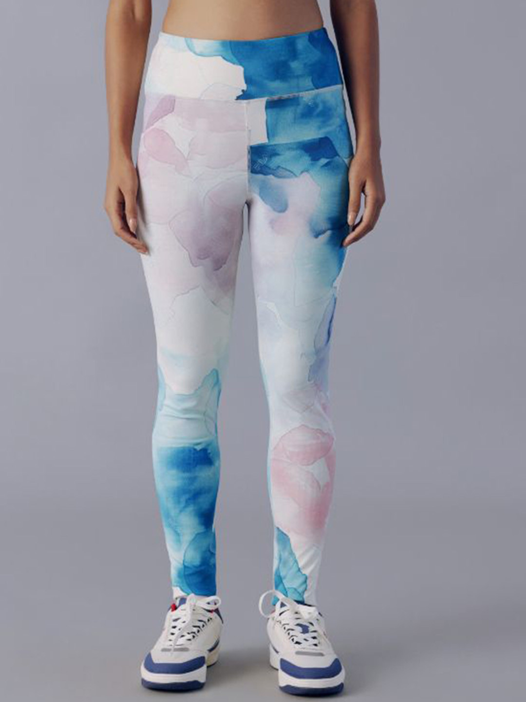 FILA Printed High-Rise Ankle-Length Gym Tights