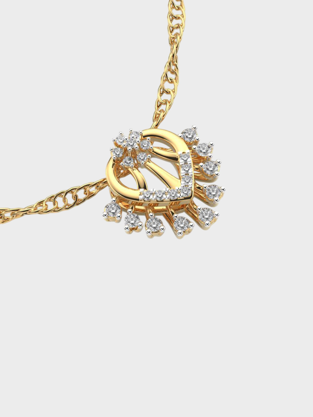 Jewelbox Spreading Sparkle Diamond Pendant