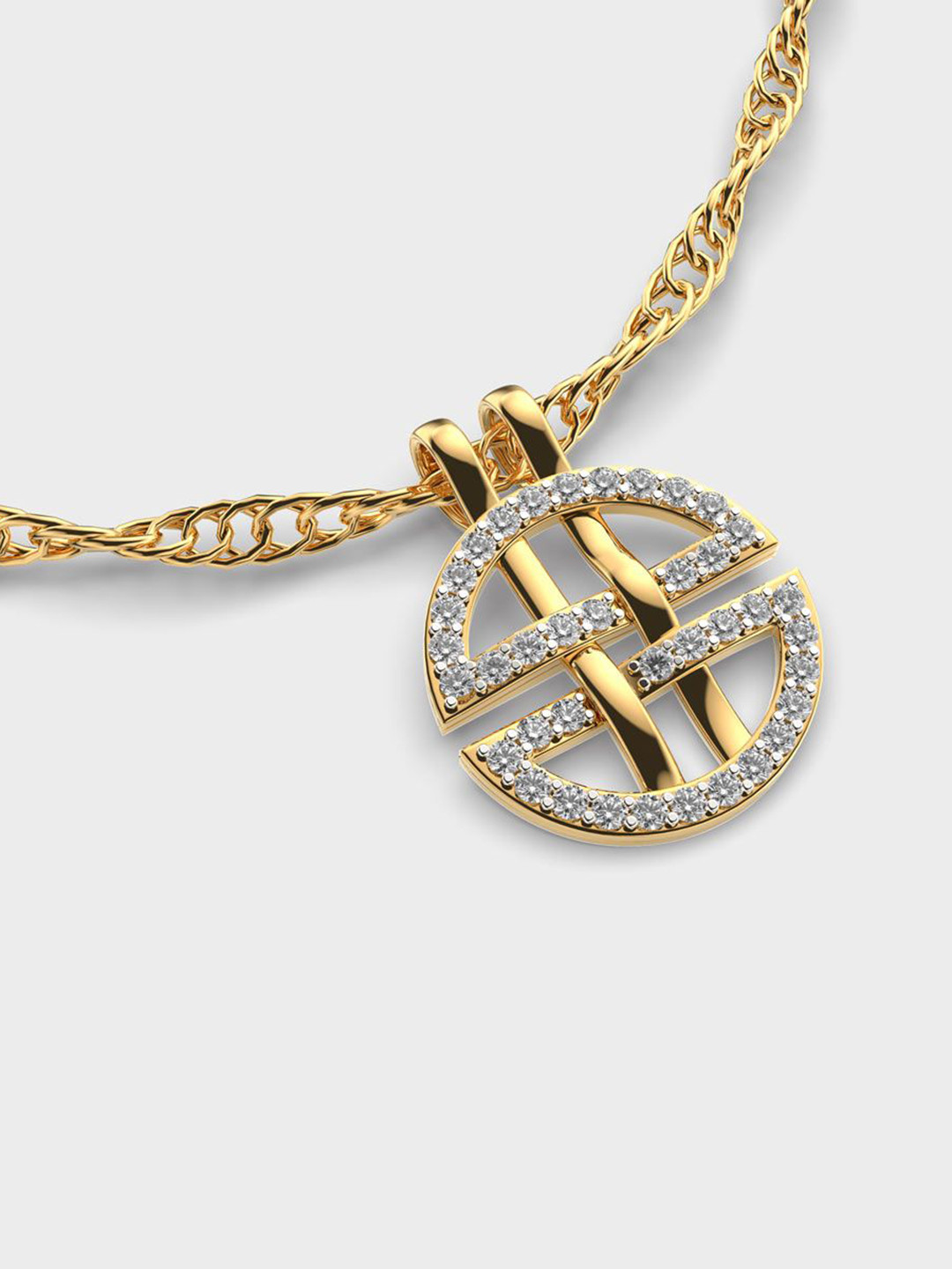 Jewelbox Undeniable Charisma Diamond Pendant (Without Chain)